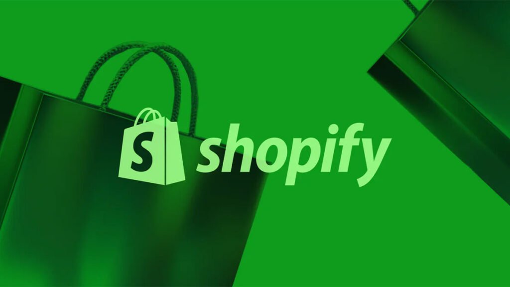 Logo Shopify, Melhor Plataforma de Dropshipping.